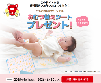 コープ共済 おむつ替えシート(